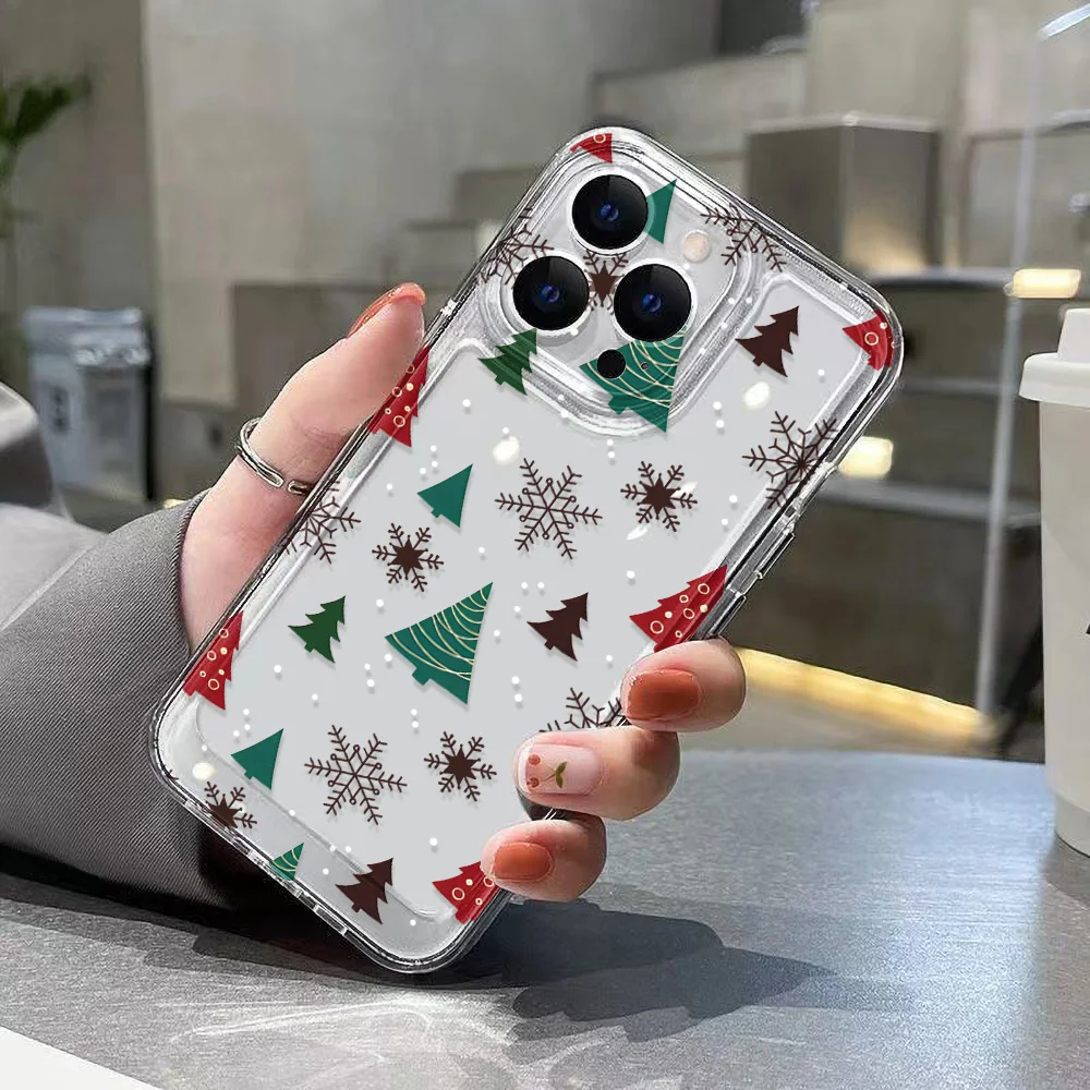 Festive Christmas-Themed Soft TPU Phone Case