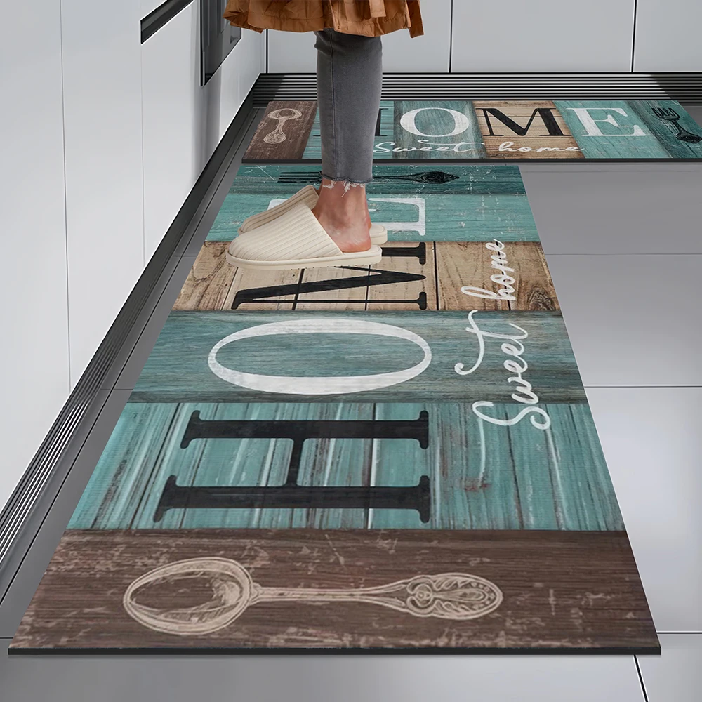 Küche Fußmatten Eingang Fußmatte Flur Teppich Schlafzimmer Wohnzimmer Flanell Teppich Memory Foam Teppiche Schlafzimmer Dekoration