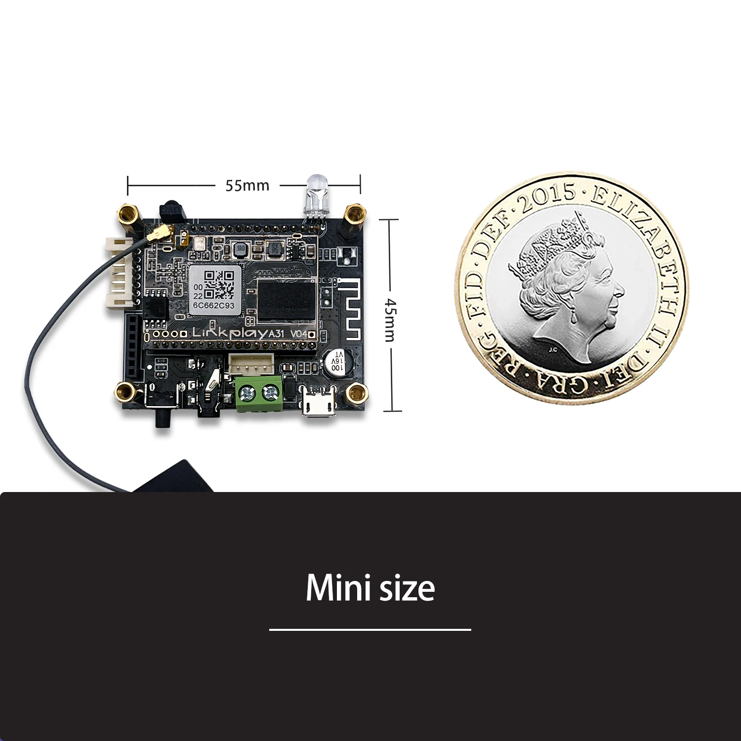D10 WiFi and Bluetooth 5.0 Audio Receive Bluetooth Module I2S Analog Output ESS9023 Output Board With Airplay DLNA Wifi Audio