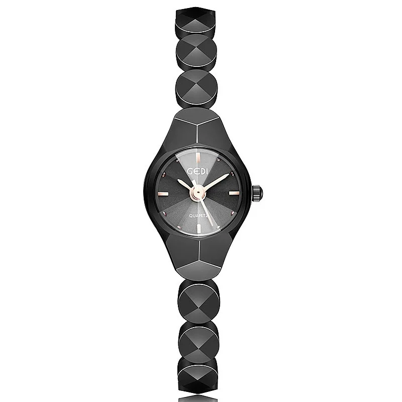 Blue Women's Luxury Fashion Metal Bracelet Waterproof Quartz Watch