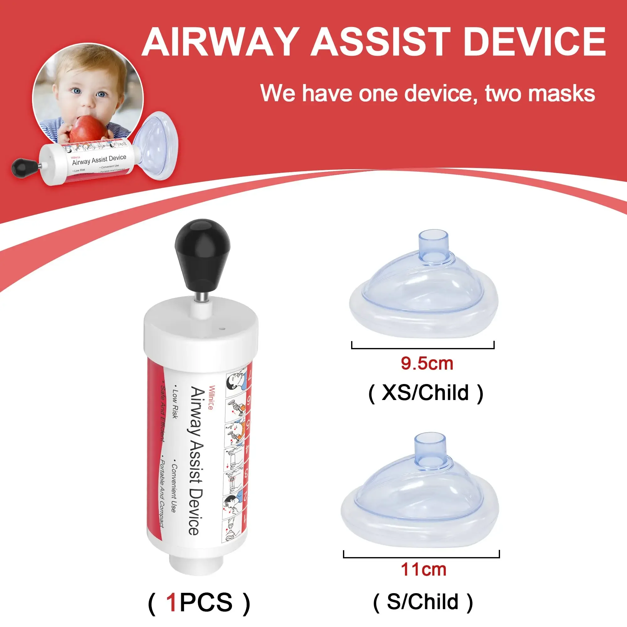 First Aid Kit Choking Rescue Kits Adults & Children 2 Size