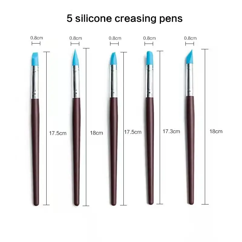 Double-ended Dotting Tools Set Nail Art Embossing Tools Pottery Craft Art Silicone Brushes Pottery Clay Accessories 5pcs/set pottery tools clay sculpting tools pottery sculpting tools clay craft tool mandala dotting tools