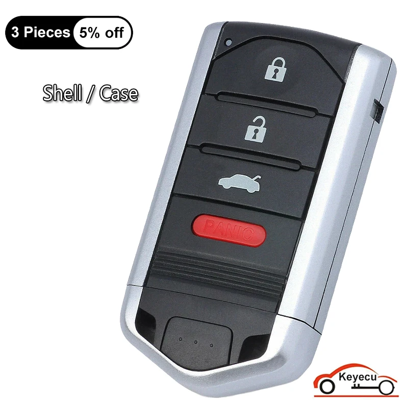 

KEYECU 4 Buttons for Acura TL 2009 2010 2011 2012 2013 2014 ILX 2013 2014 2015 Smart Remote Key Shell Fob M3N5WY8145 KR5434760