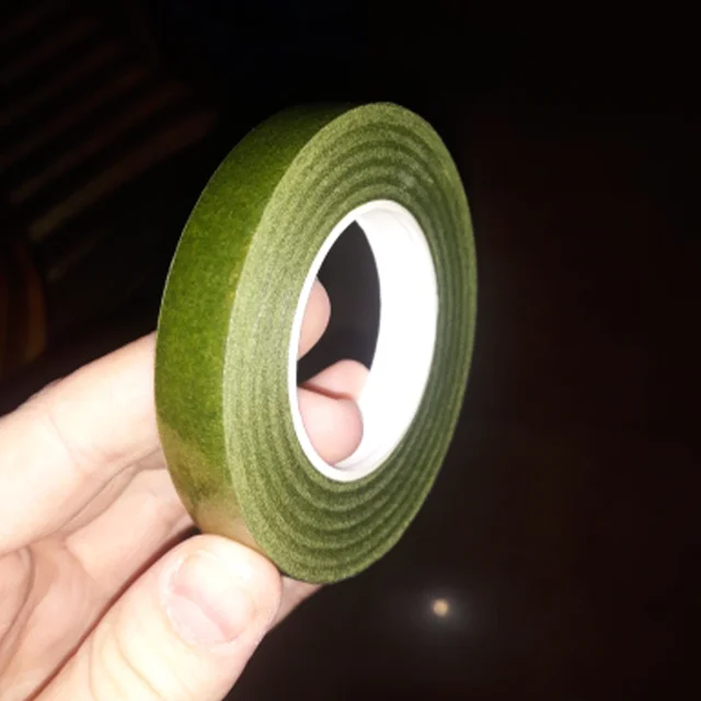 30 M Virágszalagok Önfagás Zöld Papír Szalag Oltó Film Virágos Szár A Koszorú Koszorúkhoz Diy Kézműves Mesterséges Selyemvirág - Image 4