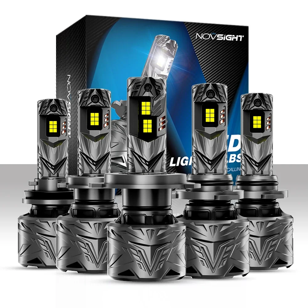 NOVSIGHT 50000LM Led Headlight  H7 LED Canbus H4 H11 H8 H9 9005 HB3 9006 HB4 Car Lights Bulbs 240W 6500K White H7 Auto Headlamp