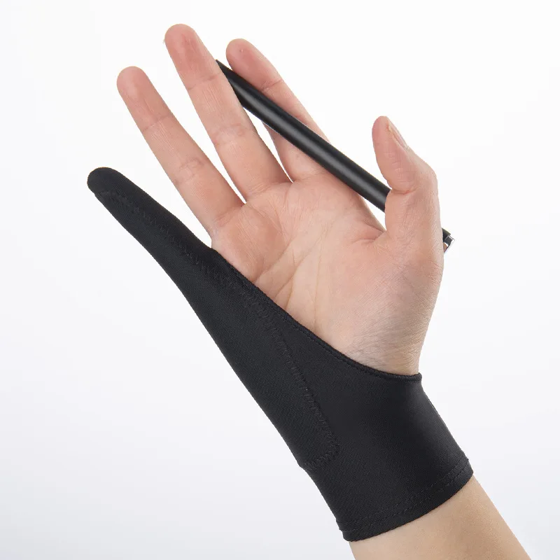 Black finger anti-fouling gloves wacom drawing writing painting
