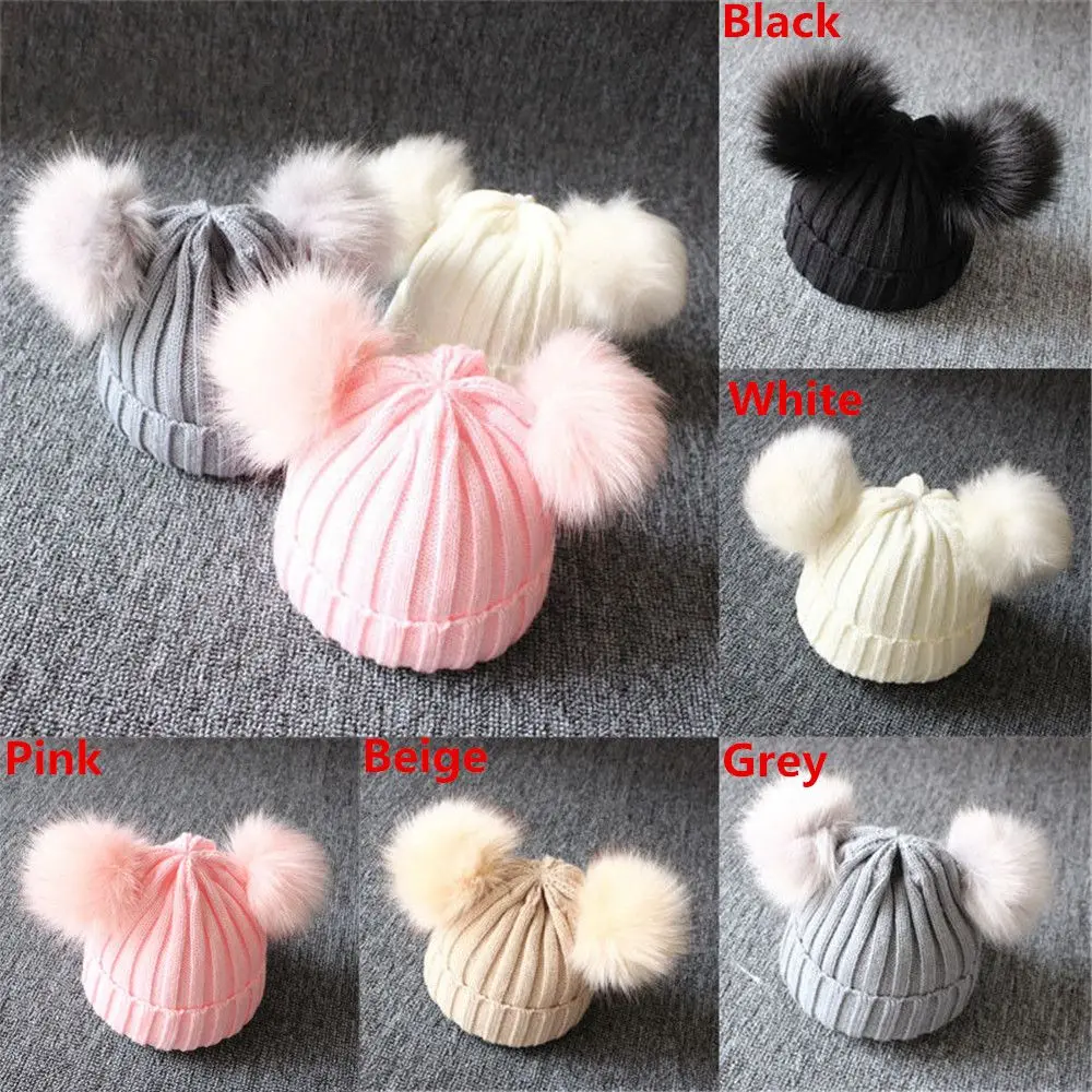 Knitted Winter Beanie Cap for Kids