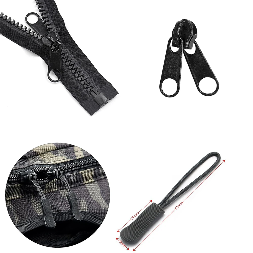 185 PCS Zipper Repair Kit Replacement Zipper Pulls Install Pliers Tool For Bags Clothes Jackets Tents Repair Tool