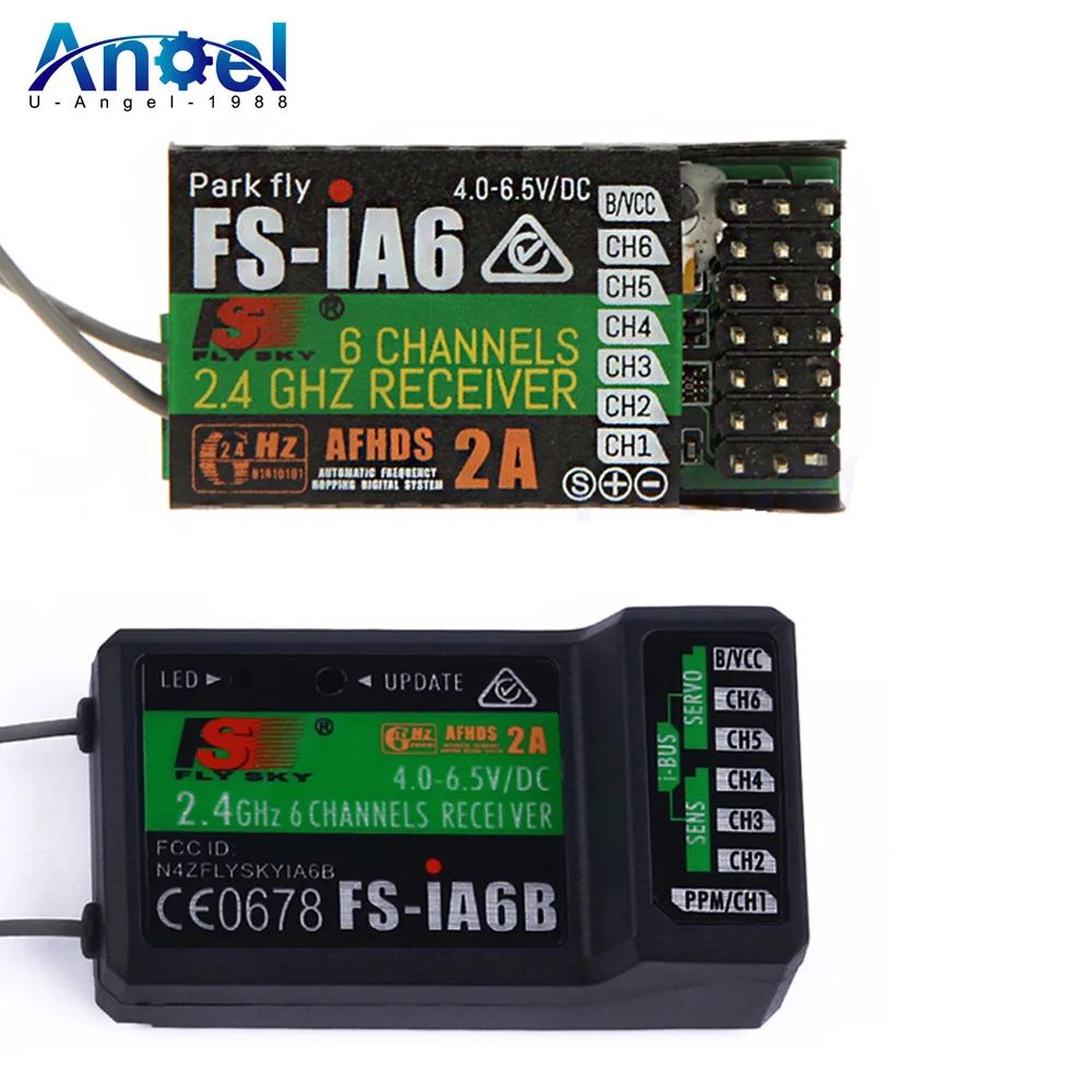 

5/10Pieces Flysky FS-iA6 FS-iA6B 6CH 6 Channel Remote Control Receiver Compatible Flysky i4 i6 i10 GT2E GT2F GT2G Transmitter