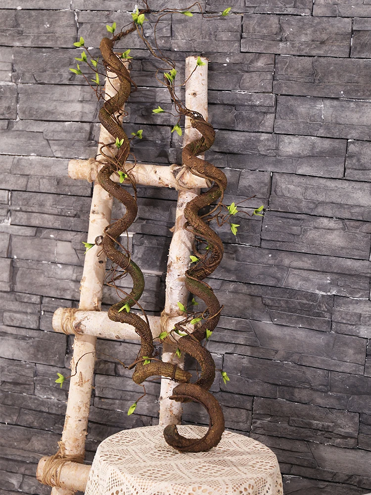 160cm Artificial Tree Branches Twigs Green Liana Rattan Flexible