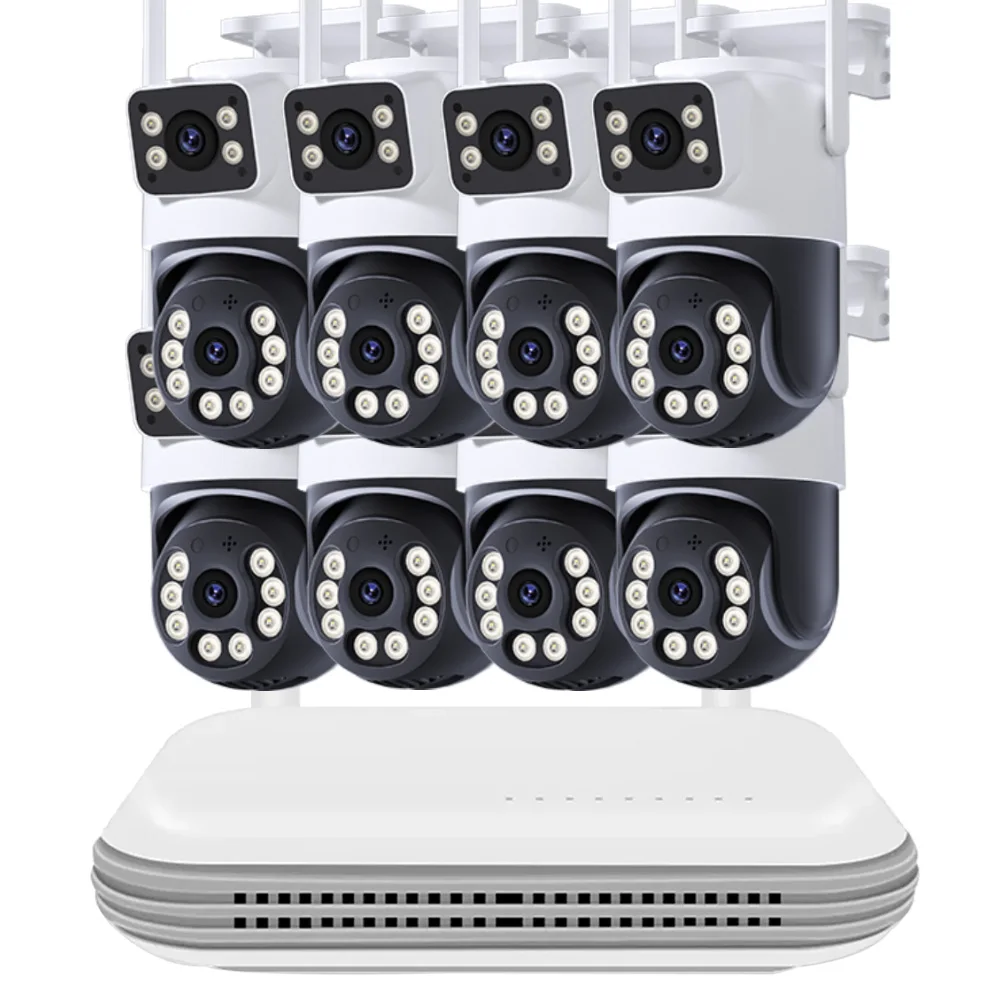 8CH NVR Kit CCTV System WiFi Camera NVR Kit Security Audio