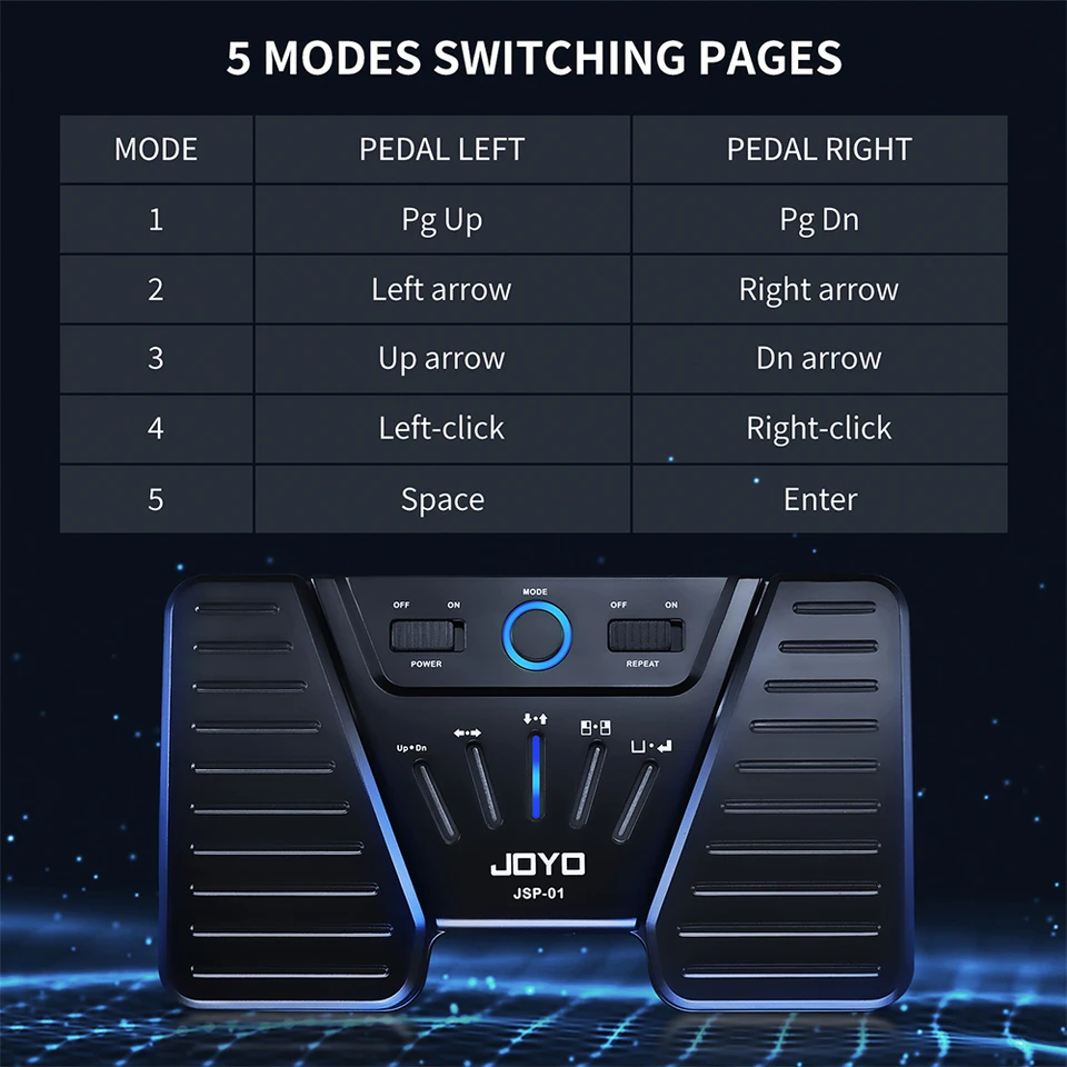 JOYO JSP-01 Bluetooth Page Music Turner Pedal Anti-Skid