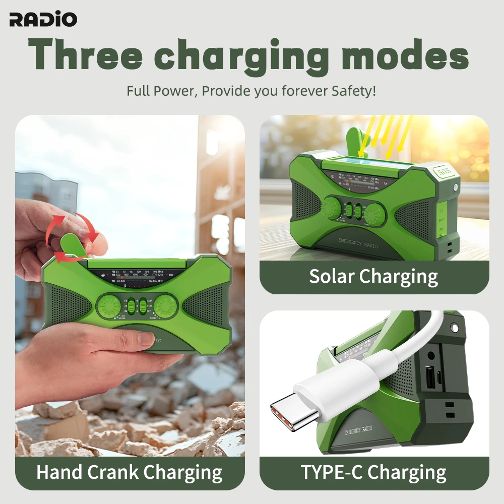 Emergency Solar Crank Radio 5