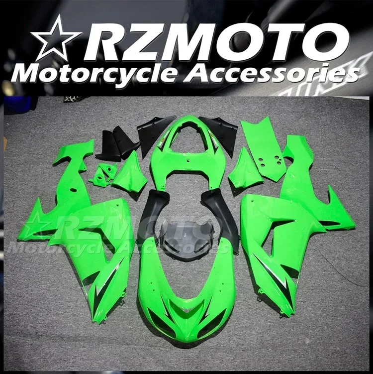 

4Gifts New ABS Injection Mold Full Fairings Kit Fit For KAWASAKI ZX-10R ZX10R 2006 2007 06 07 Bodywork Set Custom
