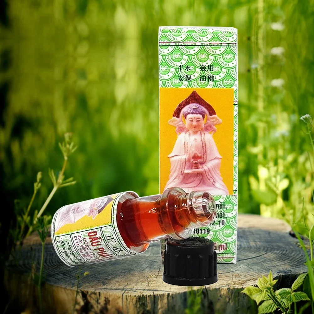 3pcs Vietnam Buddha Oil For Headache Toothache Stomachache Dizziness Back Pain Active Oil Tiger Balm dizziness