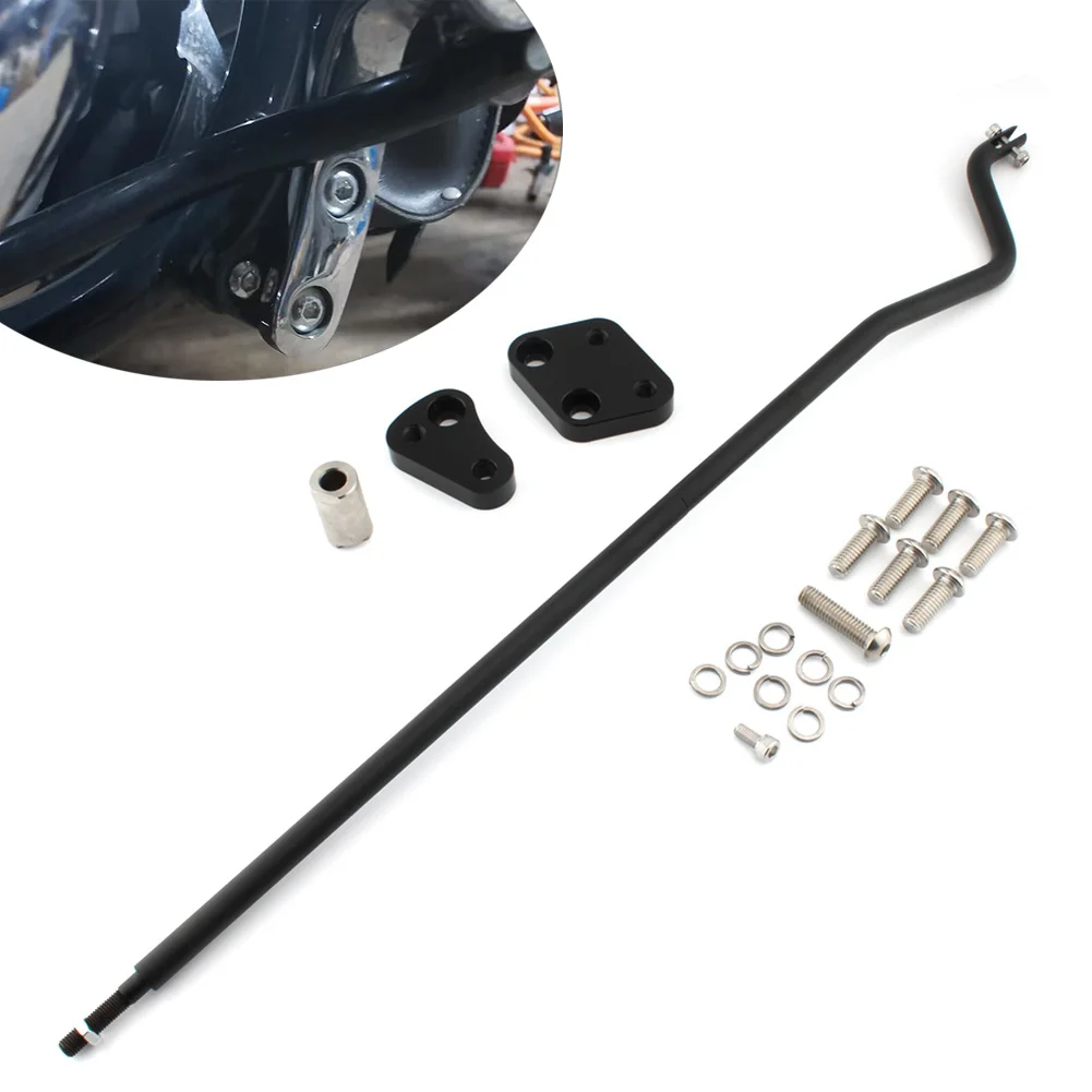 

Black Aluminum Motorcycle Front Reduced Reach Forward Control Adapter Kit For Harley Davidson FXD 2006-2017