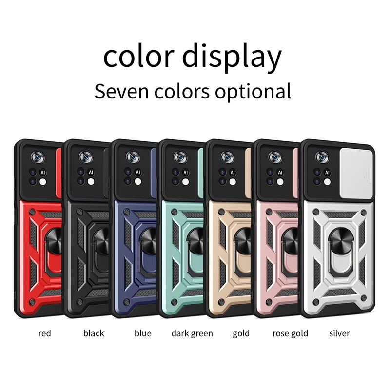 Rutsche Kamera Objektiv Schutz Rüstung Fall Für Mi POCO X6 X5 X4 X3 Pro NFC Stoßstangen Ring Abdeckung Für POCO X4 F4 GT M4 M6 F3 F5 Pro – Detail 1