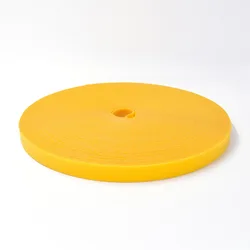 Jumbo Adhesive Hook and Loop Fastener Tape - 50m Roll for DIY Projects and Cable Management (Yellow)