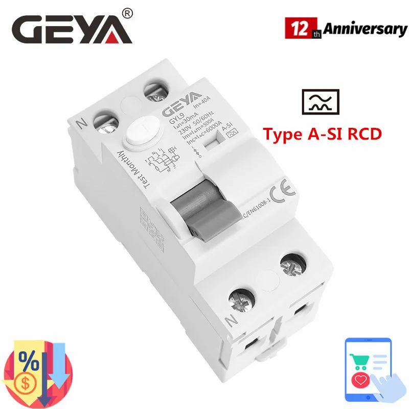 Interruttore Di Corrente Residua | Protezione Perdite Per Elettrodomestici Da Esterno | Utensili Elettrici Da Giardino - Foto 3