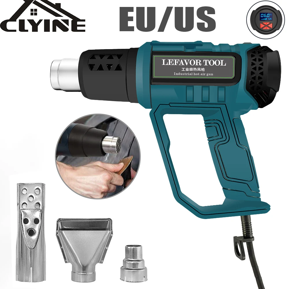 2000W Industrial Hair dryer Heat Gun Hot Air Gun Air dryer for Soldering Station Shrink Thermal Blower Construction Power Tool