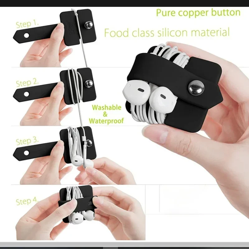 Universal Cable and Earbud Organizer Wrap