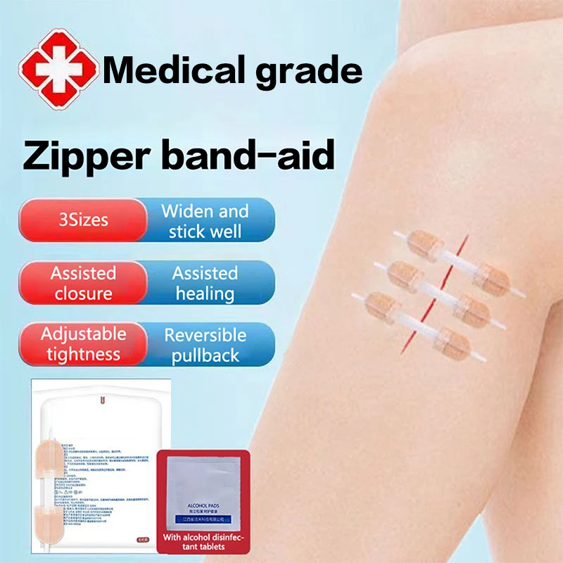 Suture Zipper Band-Aid Zipper Tie Wound Closure Patch Hemostatic Patch 1Pcs wound bandage medical wound dressing