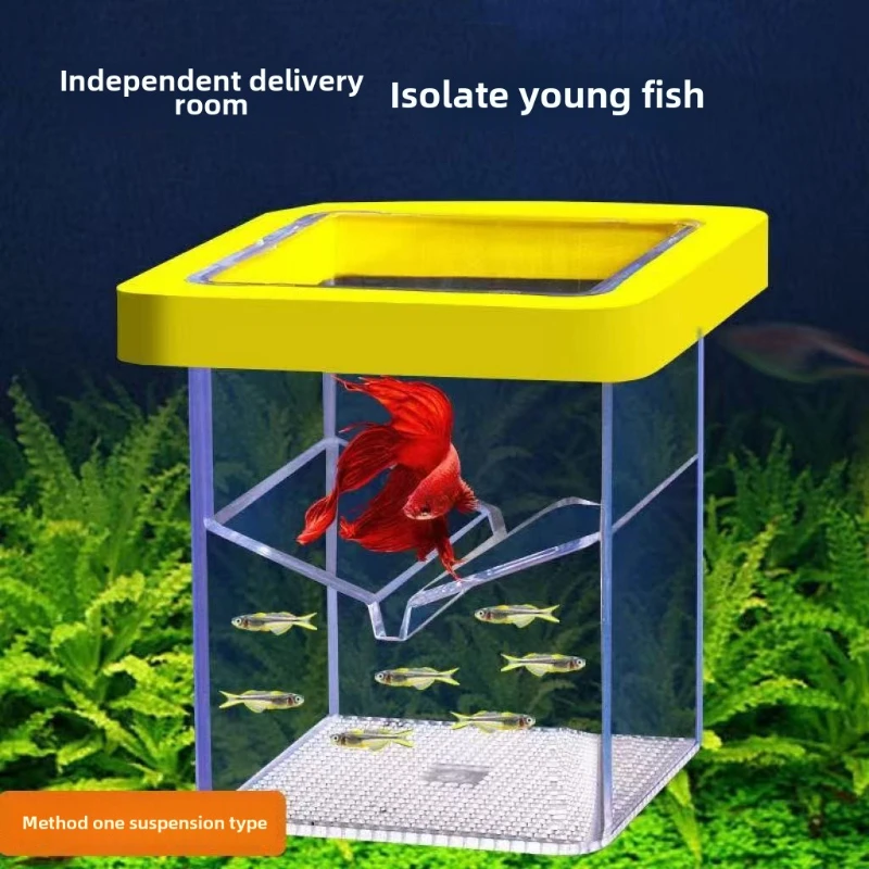 Aquarium Fish Breeding Box Durable Fish Tank Small Shrimp Breeding Isolation Box Aquarium Transparent Hatcher
