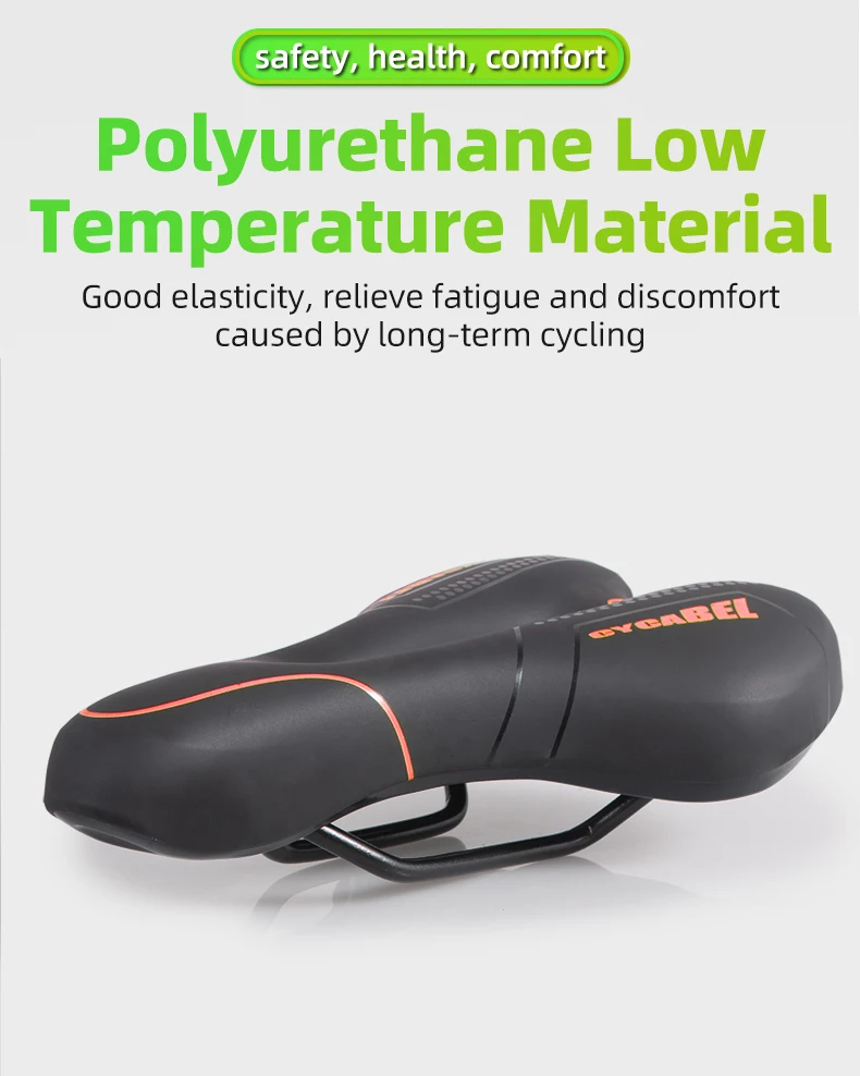 Selle De Vélo Gel Confort – Siège Ergonomique Absorbant, Avec Housse Pluie