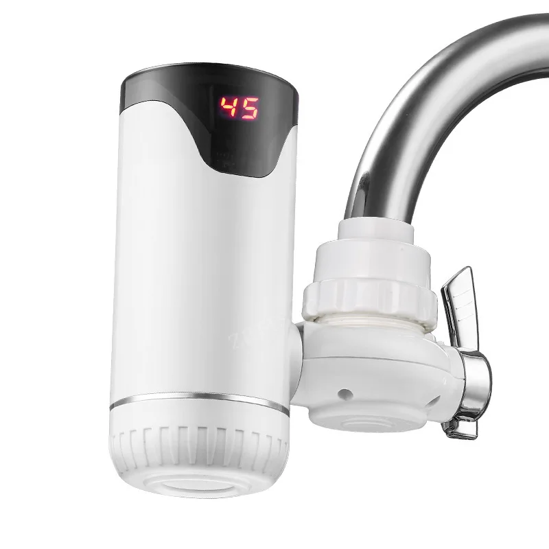 

Kitchen Tankless Faucet Water Heater Instant Electric Hot Water Tap Fast Heater Sink 3000W Heaters Temperature Display