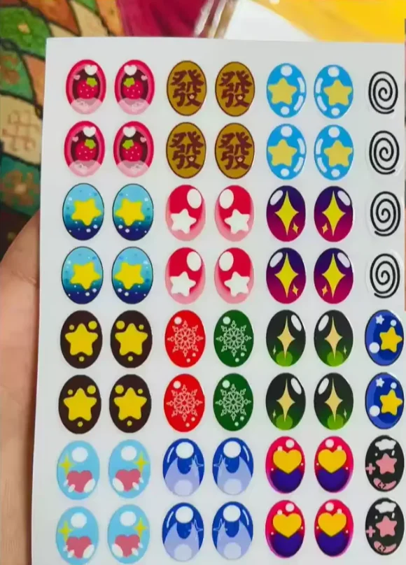 Gorgeous Eye Makeup Custom Eyelash Stickers - 17cm Labubu V1v2 Collection