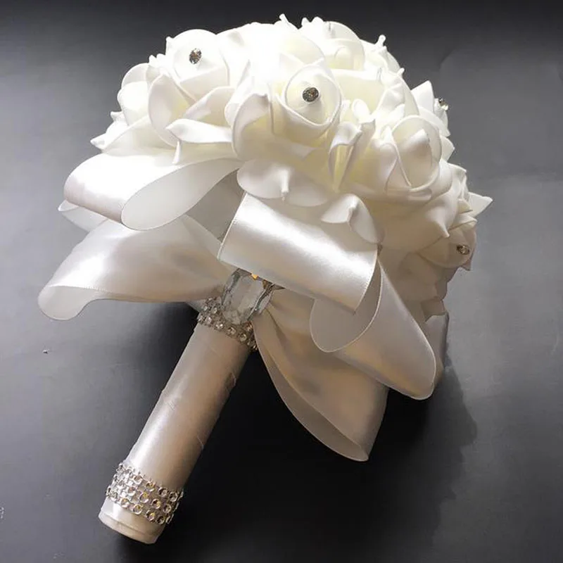 Wedding Fake Flowers Bridal Bouquets Bridesmaid Rose Centerpiece Bride  Hydrangea