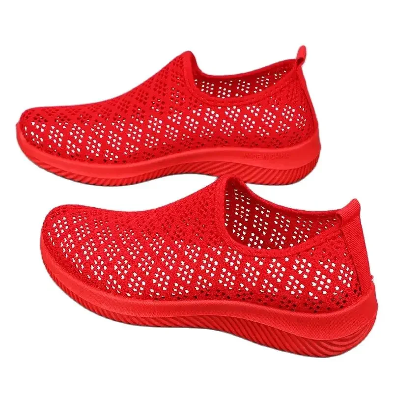 

2024 Women Running Shoes Breathable Air Mesh Walking Light Soft Flat Shoes Vulcanized Sneakers Lady Jogging Trainers Footwear