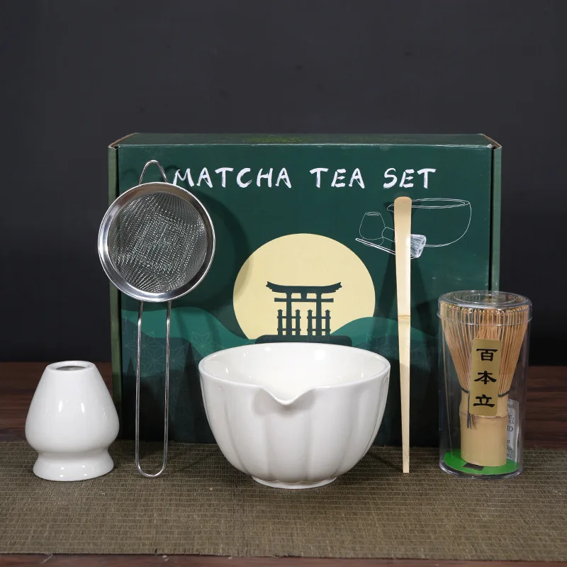 1/4/5 قطعة مجموعة ماتشا أنيقة ماتشا خفقت مجموعة تش...