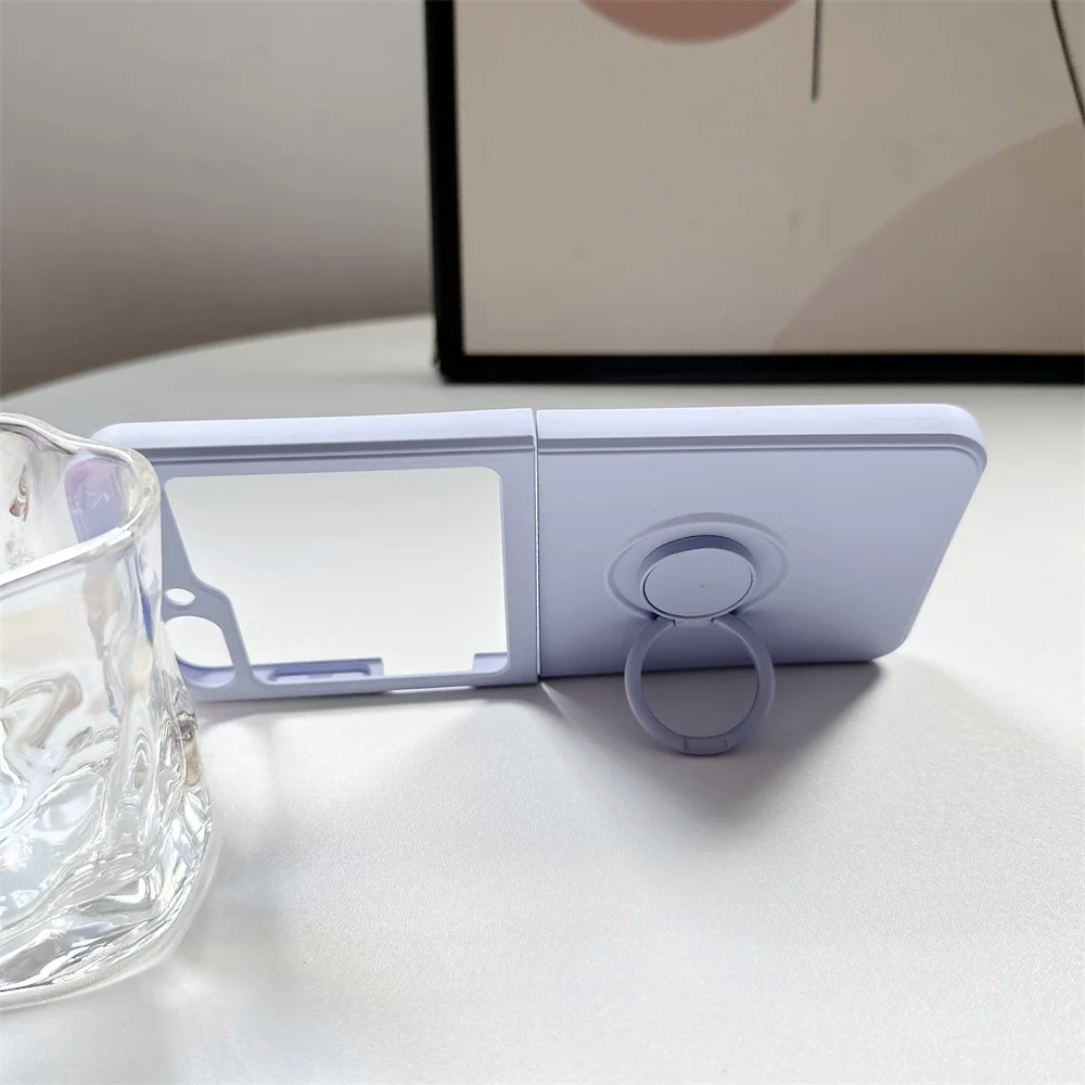 Luxurious Magnetic Ring Stand Silicone Phone Case with Bracket Skin Feel