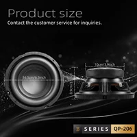 Q-PERTORS 6.5/8 Inch 200W/220W Car Subwoofer Audio Speaker for Car Home Theater System Upgrade Stereo Component Modification - Image 5