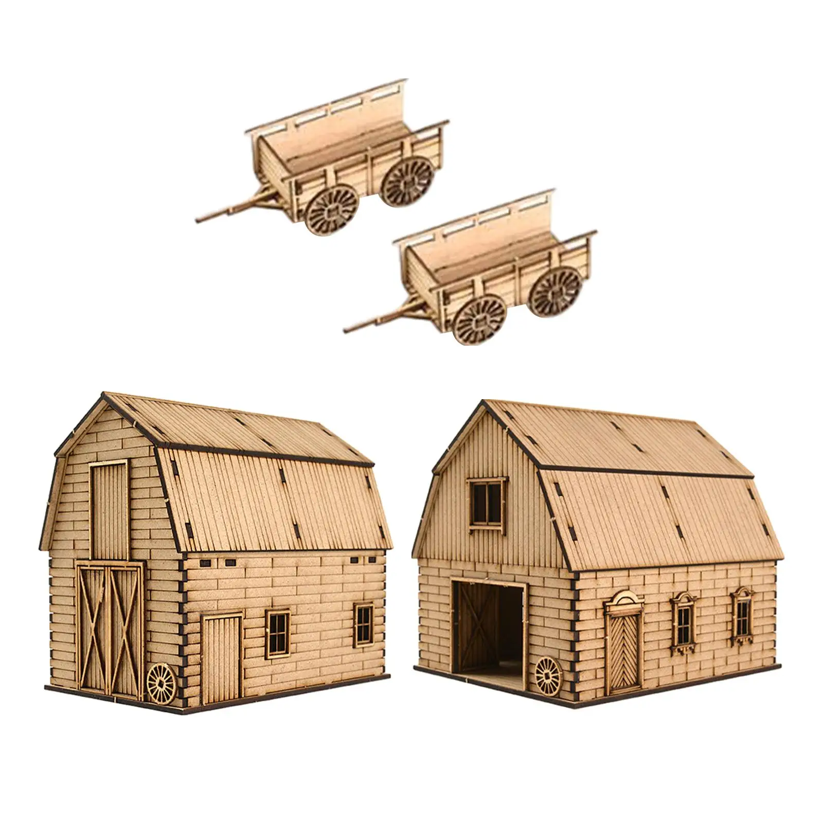 1/72 유럽 건축 모델 키트, DIY 건축 장면 모델, 전쟁 장면 모래 테이블 모델, 철도 레이아웃