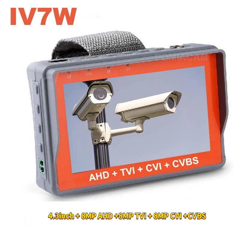 CCTV Tester Monitor IV5 IV7W IV7A Analog Camera Testing 8MP AHD TVI CVI CCTV Test Monitor RS485 PTZ controller power 12V output best home cameras Surveillance Items