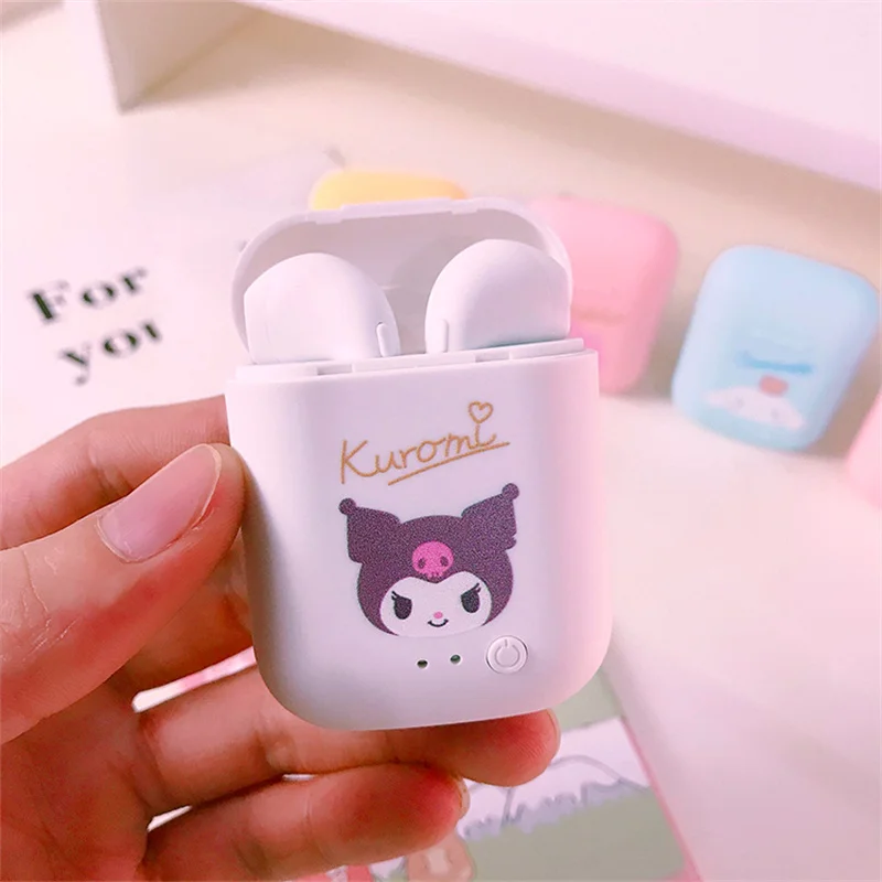 

Cartoon Sanrio Wireless Bluetooth earphone Kawaii Anime Cute Kuromi Cinnamoroll Hello Kittys Y2K Binaural Motion Headphones