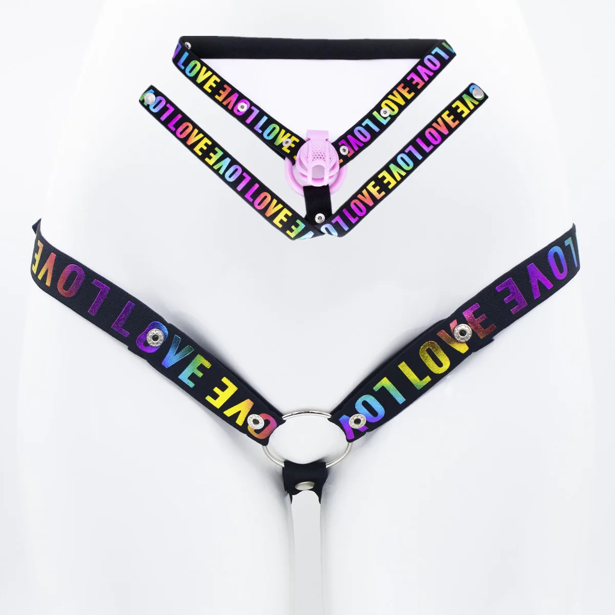 Male Chastity Cage Anti-off Device Printed Letters-Love Elastic Band Auxiliary Belt Adjustable Cord Cock Ring Accessories Sextoy penis chastity cage chastity lock sex toy chastity cage accessory penis cock ring