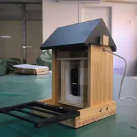 Кормушка для птиц 1080P с HD-камерой, встроенным аккумулятором, солнечной батареей, низкой мощности, ночного видения, уличная водонепроницаемая кормушка IP66, подключенная 2,4GWIFI — изображение 6