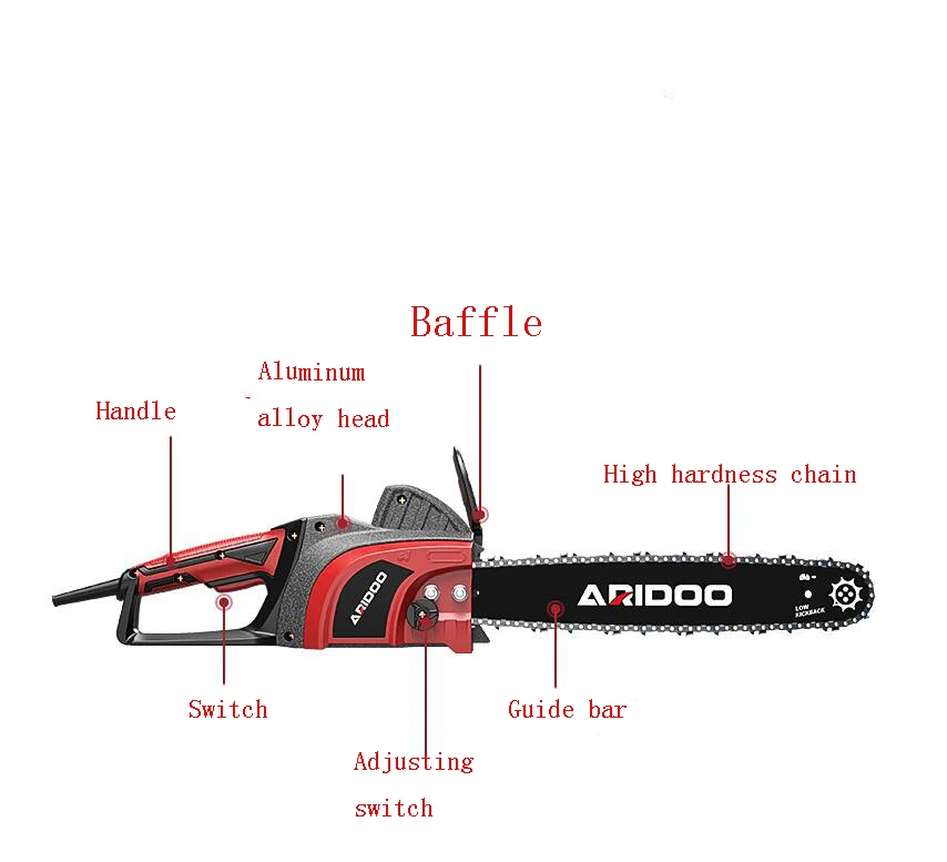 16Inch Chainsaw Multifunctional Tools Electric Saw Wired Chainsaw Electric Circu
