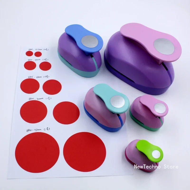 Circle Hole Punch Paper Cutter DIY Embossing Punches Scrapbooking Machine 9/16/25/38/50mm