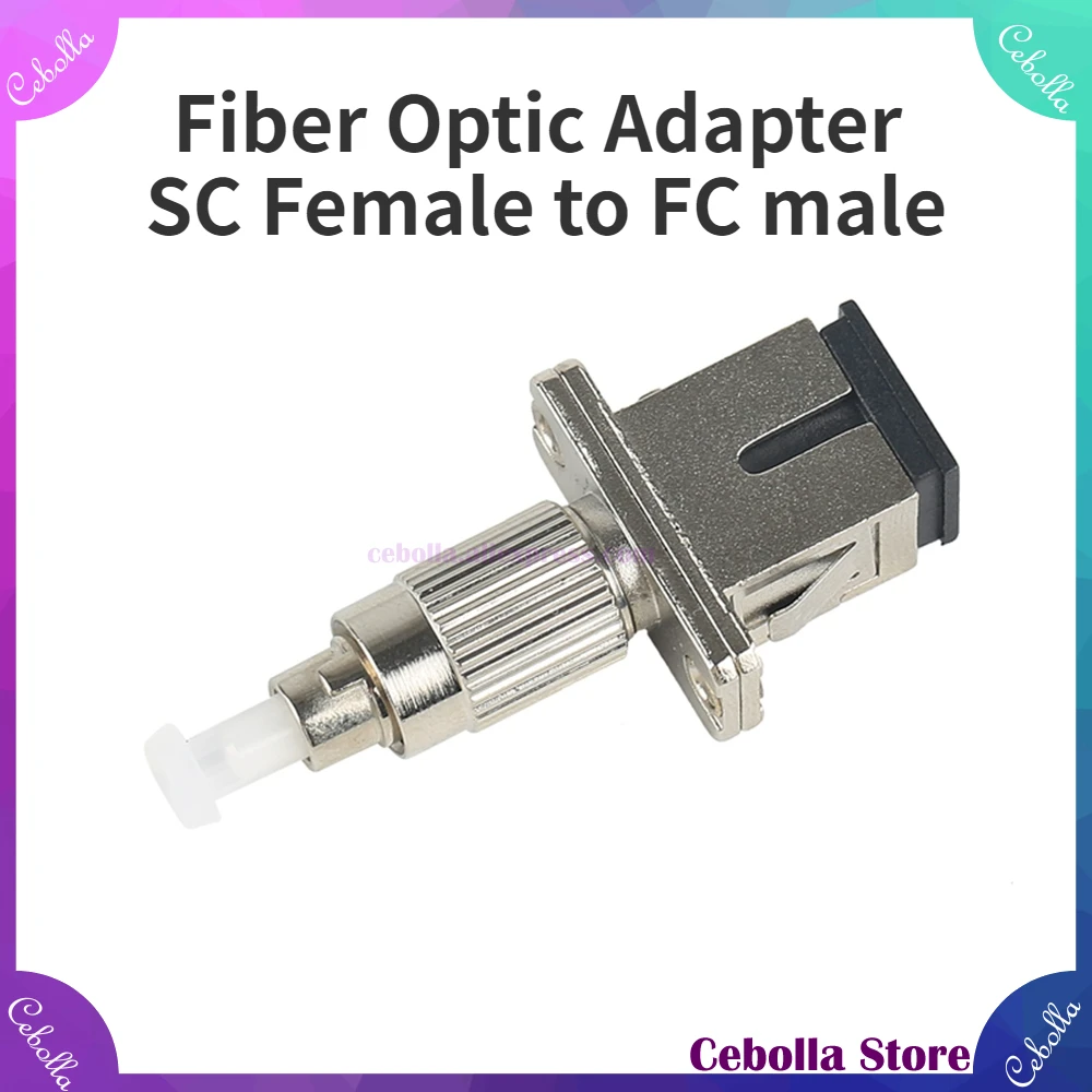 

Fiber Optic Adapter SC female-FC male Multimode MM50/125 Transfer Flange Coupler SC-FC Adapter