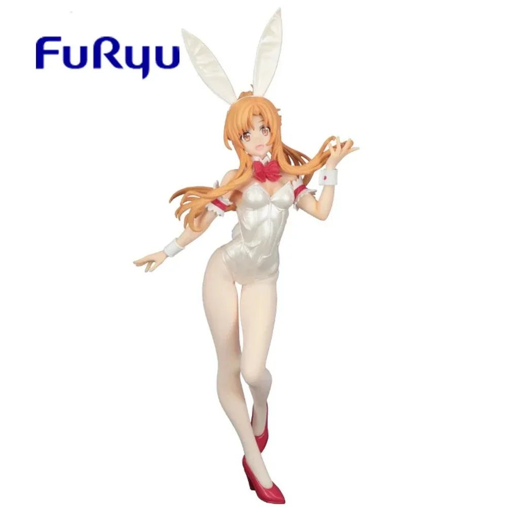 

100% Original FURYU Sword Art Online Yuuki Asuna Playboy Bunny 30CM Anime Character Mobile Toy Collection Model Gift