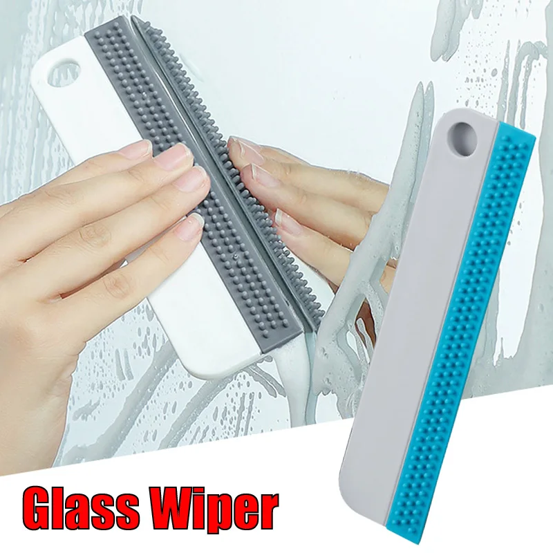 

Car Window Cleaning Scraper Soft Silicone Glass Wiper Brush Kitchen Bathroom Glass Cleaning Tool for Car Mirror Cleaner Squeegee