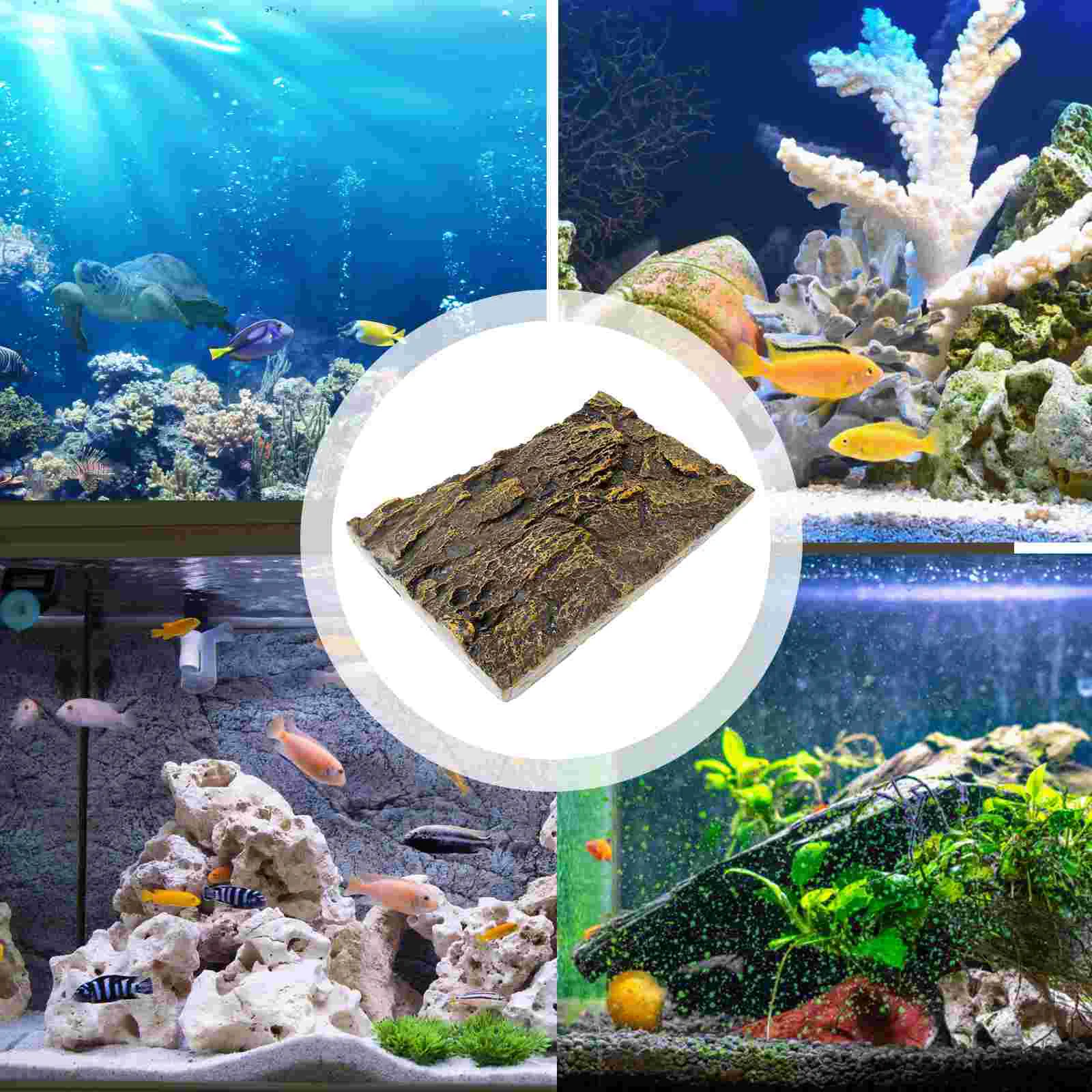 

Background Rock Decorative Terrarium 3d Animal Reptile Tank Backgrounds Pu Enclosure Cling