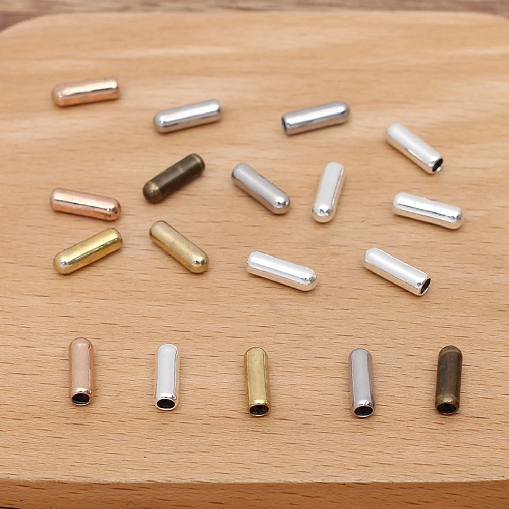 50Pcs12x4mmBroochPinsBrassRubberStopperEndCapsBackPlugging
