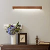 Black Walnut Wood Wall Light LED hanging lamp Beech wood Linear Wall Lamp Kitchen Walkway Sconce Lighting Ceiling lamp 2
