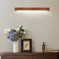 Black Walnut Wood Wall Light LED hanging lamp Beech wood Linear Wall Lamp Kitchen Walkway Sconce Lighting Ceiling lamp 2