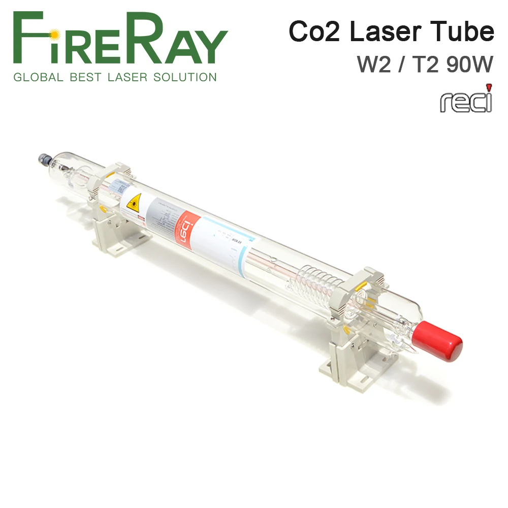 

Лазерная CO2 трубка FireRay Reci W2 90 Вт-100 Вт Длина 1200 мм диаметр 80 мм для лазерного гравировального станка Co2